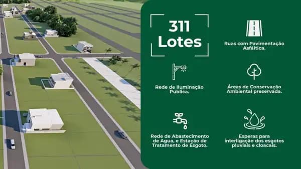 Terreno Direto com a loteadora! entrada+120x