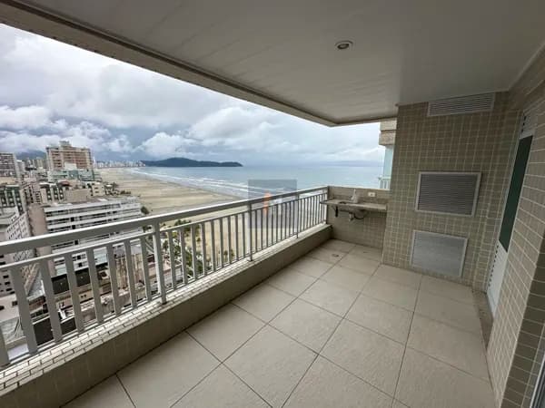 Apartamento com 2 dormitorios sendo 1 suite, frente mar, alto padrão, Aviação - Praia Grande