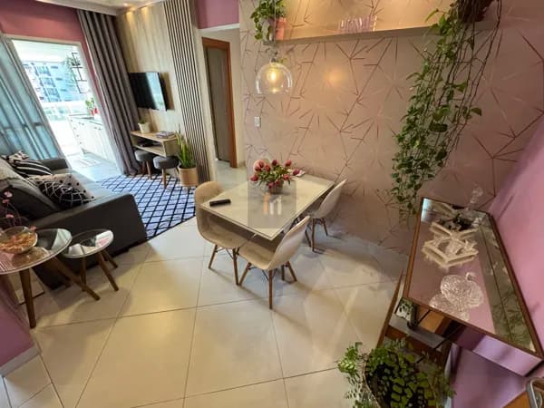 Apartamento 2 dormitórios sendo 1 suite, 1 vaga, Boqueirão