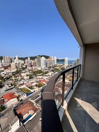 Apartamento vista para o mar à venda no bairro Canto do Forte em Praia Grande, SP. 3 suítes