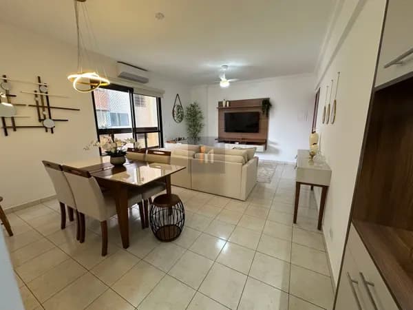 Apartamento à venda no bairro Caiçara em Praia Grande, SP. 1 suíte.