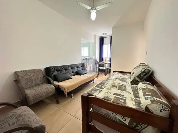 Apartamento Mobiliado à venda no bairro Tupi em Praia Grande, SP. 1 dormitório!