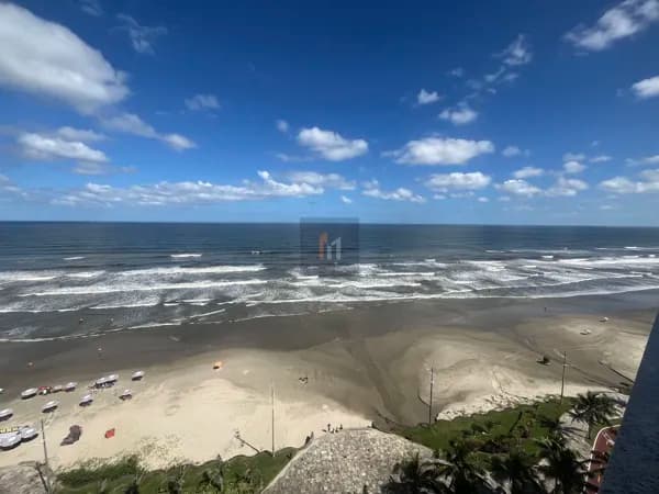 Apartamento Alto Padrão vista total do Mar, mobiliado à venda no Caiçara Praia Grande, SP. 3 dormitórios, sendo 2 suítes, 3 vagas de garagem!