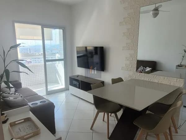 Apartamento à venda com vista para o pôr do sol, no bairro Guilhermina em Praia Grande, SP. 2 dormitórios , 1 suíte!