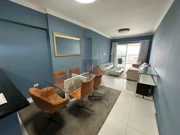 Apartamento 3 dorm, mobiliado, lazer e vista mar