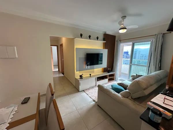 Apartamento à venda no bairro Caiçara em Praia Grande, SP. 2 dormitórios sendo 1 suíte.