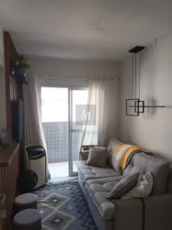 Apartamento 1 dormitório, varanda, 1 vaga, canto do forte