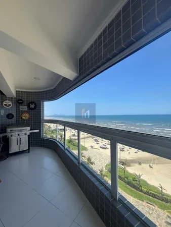 Apartamento frente mar 3 dormitórios 1 suíte e 2 vagas de garagem