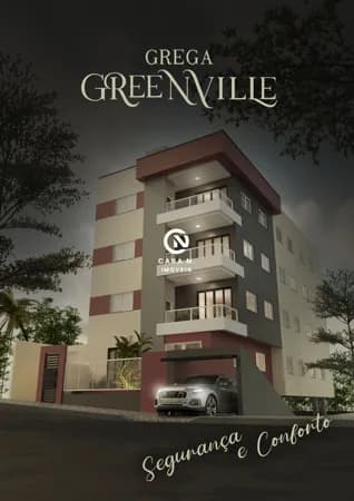 Apartamento de 2 quartos, 1 suite, carpete de madeira, varanda gourmet-Residencial Greenville-Poços de Caldas.