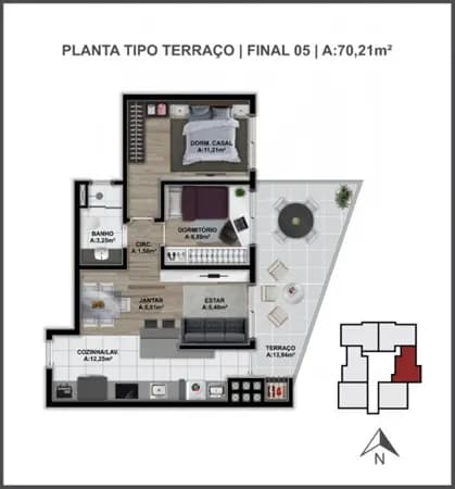 Apartamento à venda no bairro Imigrante em Farroupilha/RS