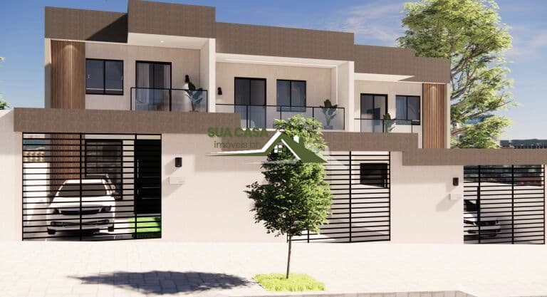 Casa Geminada - 3 Q - Suíte, Closet e Sacada - 120 m²