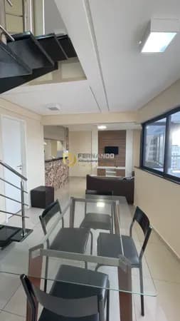 Maior quarto e sala de Maceió, DUPLEX, na Ponta Verde, MOBILIADO, piso de Porcelanato