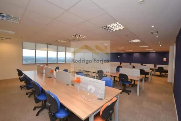 SALA P/ LOCAÇÃO 100% MOBILIADA EDIF. CANOPUS ALPHAVILLE,A/C: 568 m², AR COND, COMPLETA, 15 VAGAS
