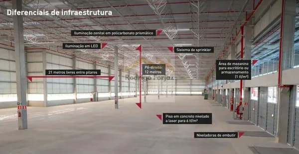 Galpão em Cond. BARUERI/ALPHAVILLE/SP - A/C: 2.649,40m2, PD: 12m, Piso 5tf/m2; 02 Docas, 06 Vagas
