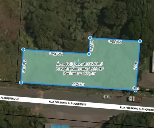 Terreno comercial no Bairro Dileta