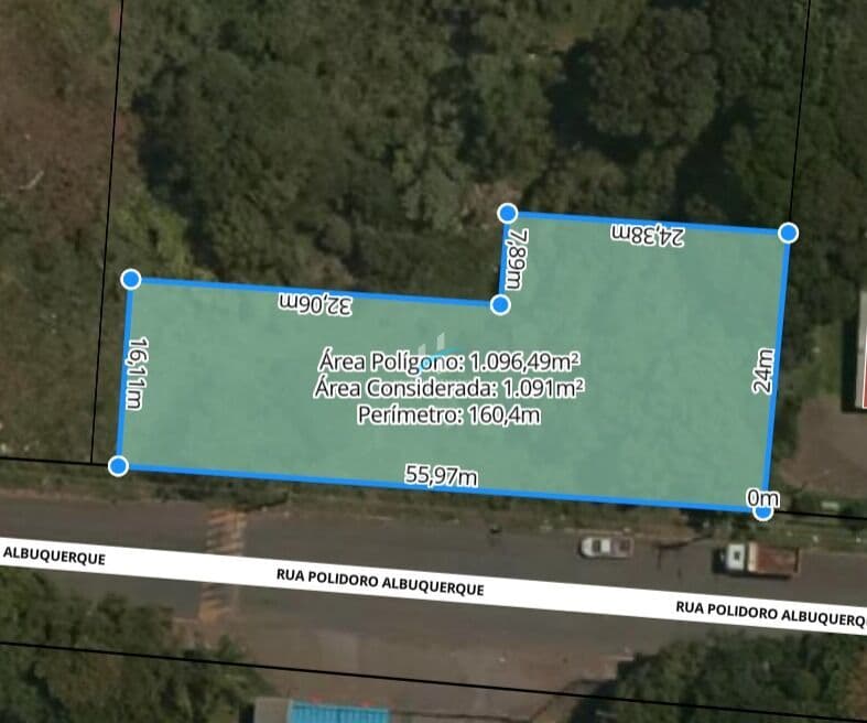 Terreno comercial no Bairro Dileta