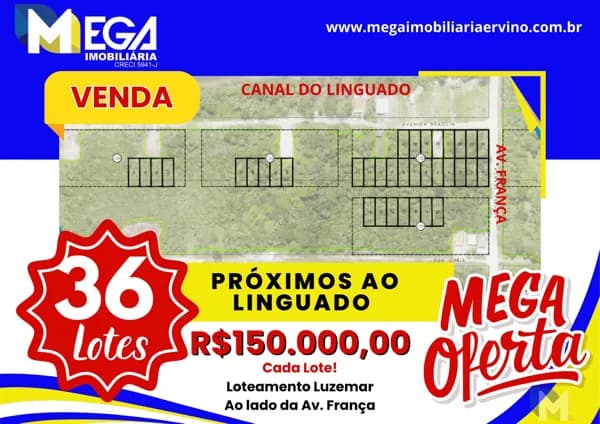 MEGA OPORTUNIDADE NO LOTEAMENTO LUZEMAR: Escolha seu Lote por R$ 150 Mil na Praia do Ervino!!