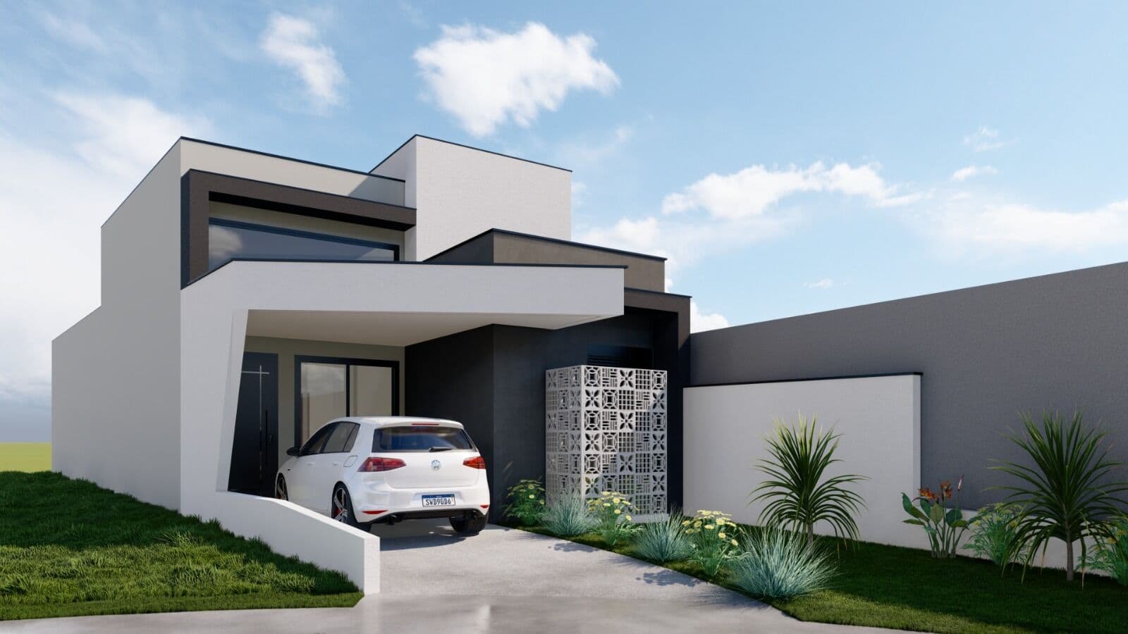 Casa Térrea com Piscina no Horto Villagio - Design Moderno e 3 Dorms