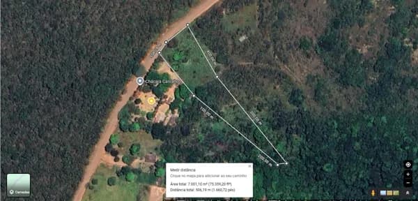 Chácara 7.000 m2 Cercada DF 290 Ponte Alta de Cima Gama DF