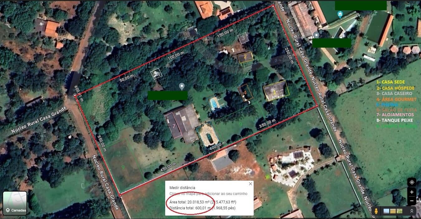 Chácara 20.000 m² Formada Núcleo Rural Casa Grande Gama DF