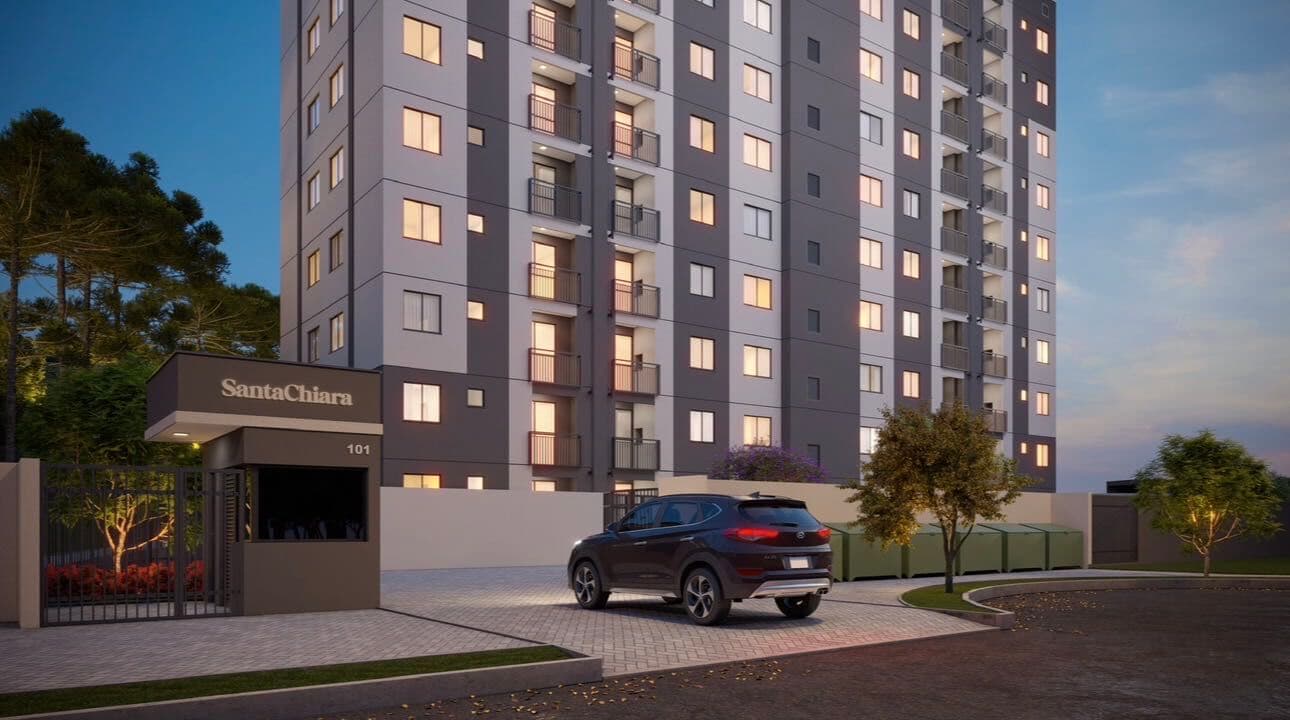 Residencial Santa Chiara em Araucária – Apartamentos 2 Quartos com Sacada e Lazer Completo na Costeira