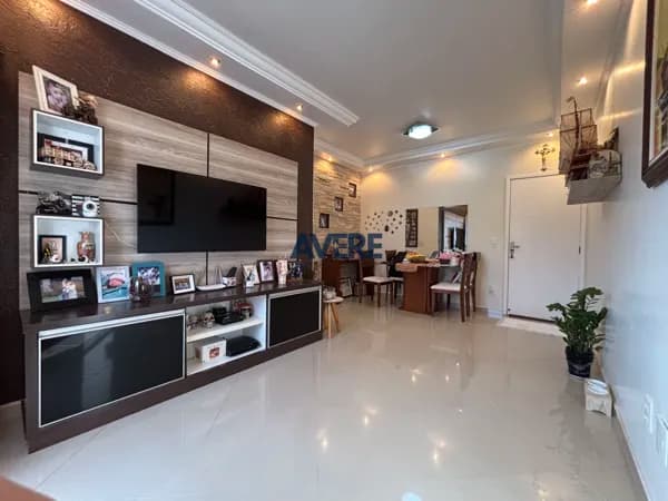 Apartamento à venda – 83m² | 3 dormitórios (1 suíte) | Andar alto | 1 vaga | Mobiliado – Residencial Quinta das Jabuticabas.