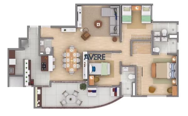 Apartamento Alto Padrão à venda no Lux Residence em Valinhos