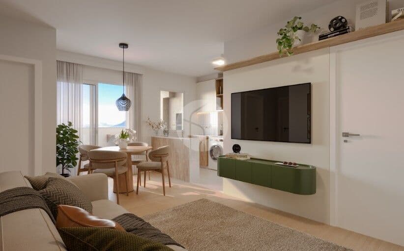 Apartamento no Evolution Urban Club Joinville | Suíte + 2 dormitórios com sacada e churrasqueira