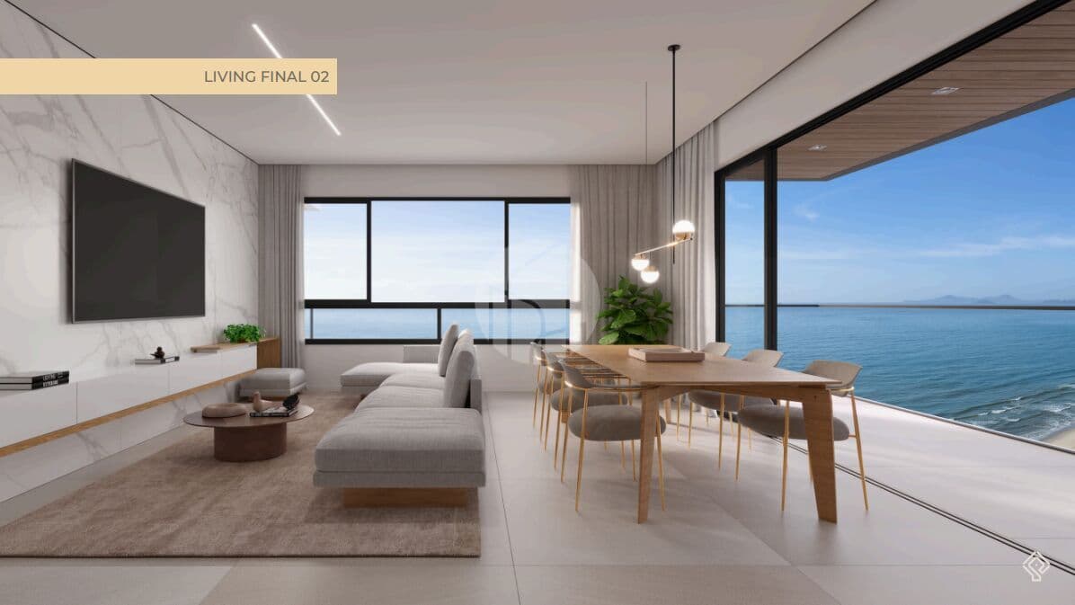 Apartamento alto padrão frente mar no Tabuleiro com 3 suítes