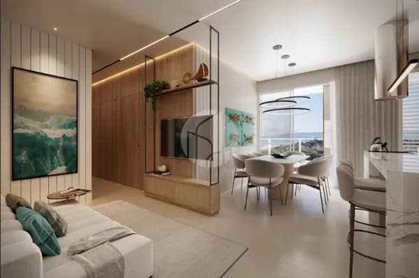 Apartamento no Golden Beach | Suíte + 2 dormitórios a 160m do mar em Balneário Piçarras