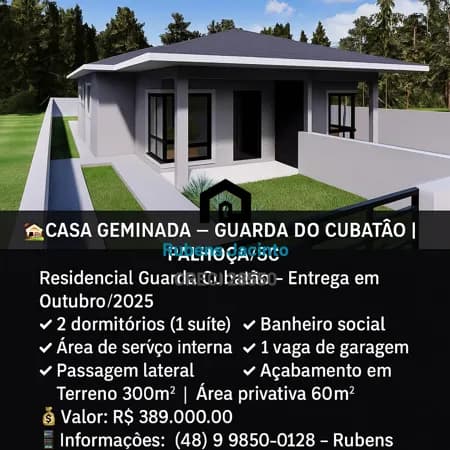 Casa em Palhoça - Guarda do Cubatão