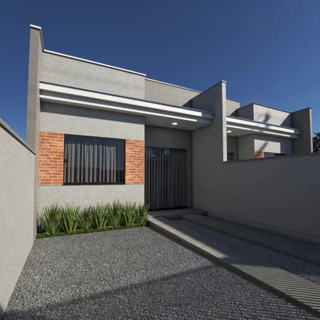 Casa com 02 Dormitórios, em Machados, Navegantes/SC