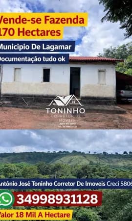 Fazenda/Sítios/Chácaras em Lagamar - Centro