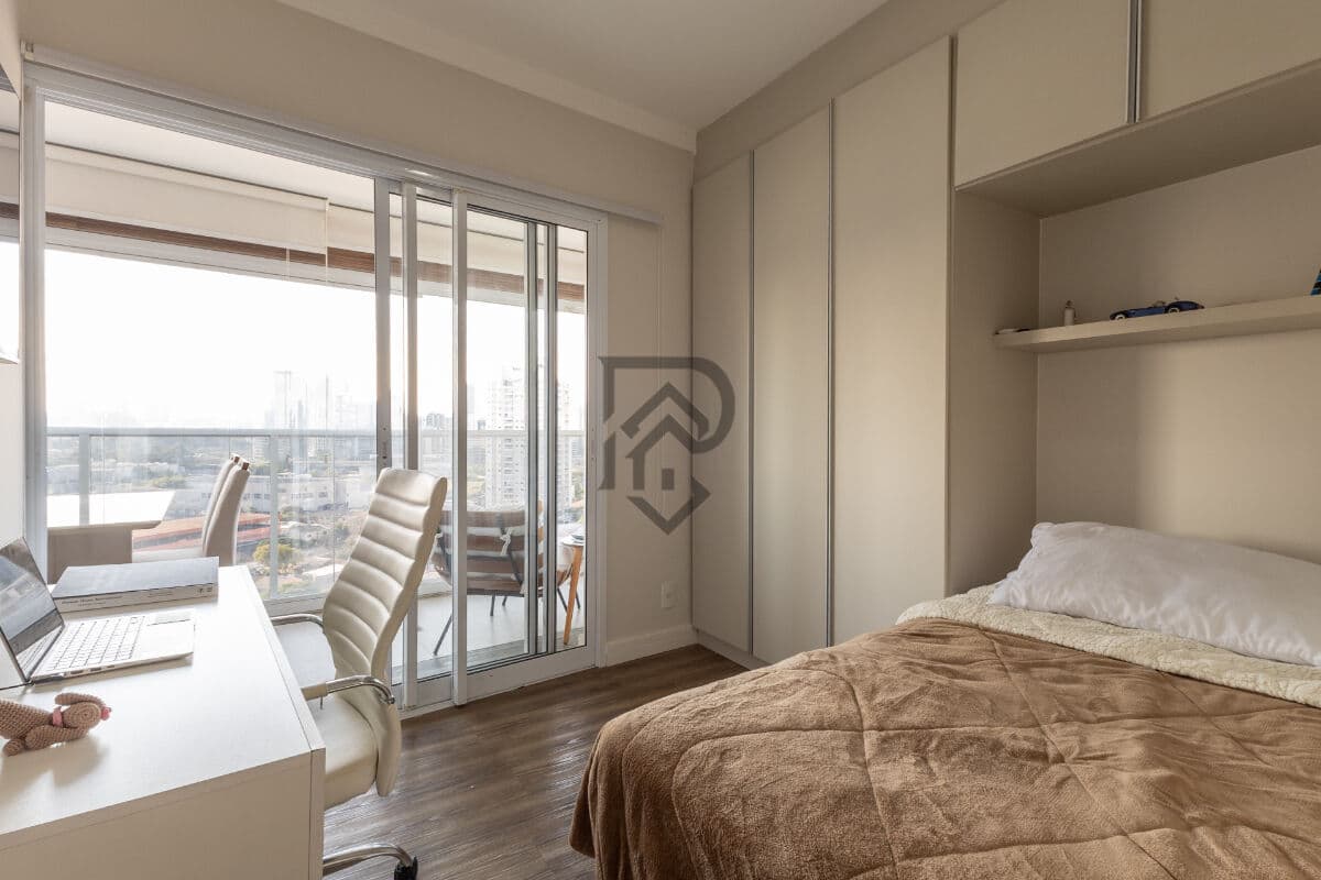 Apartamento brooklin mobiliado porteira fechada