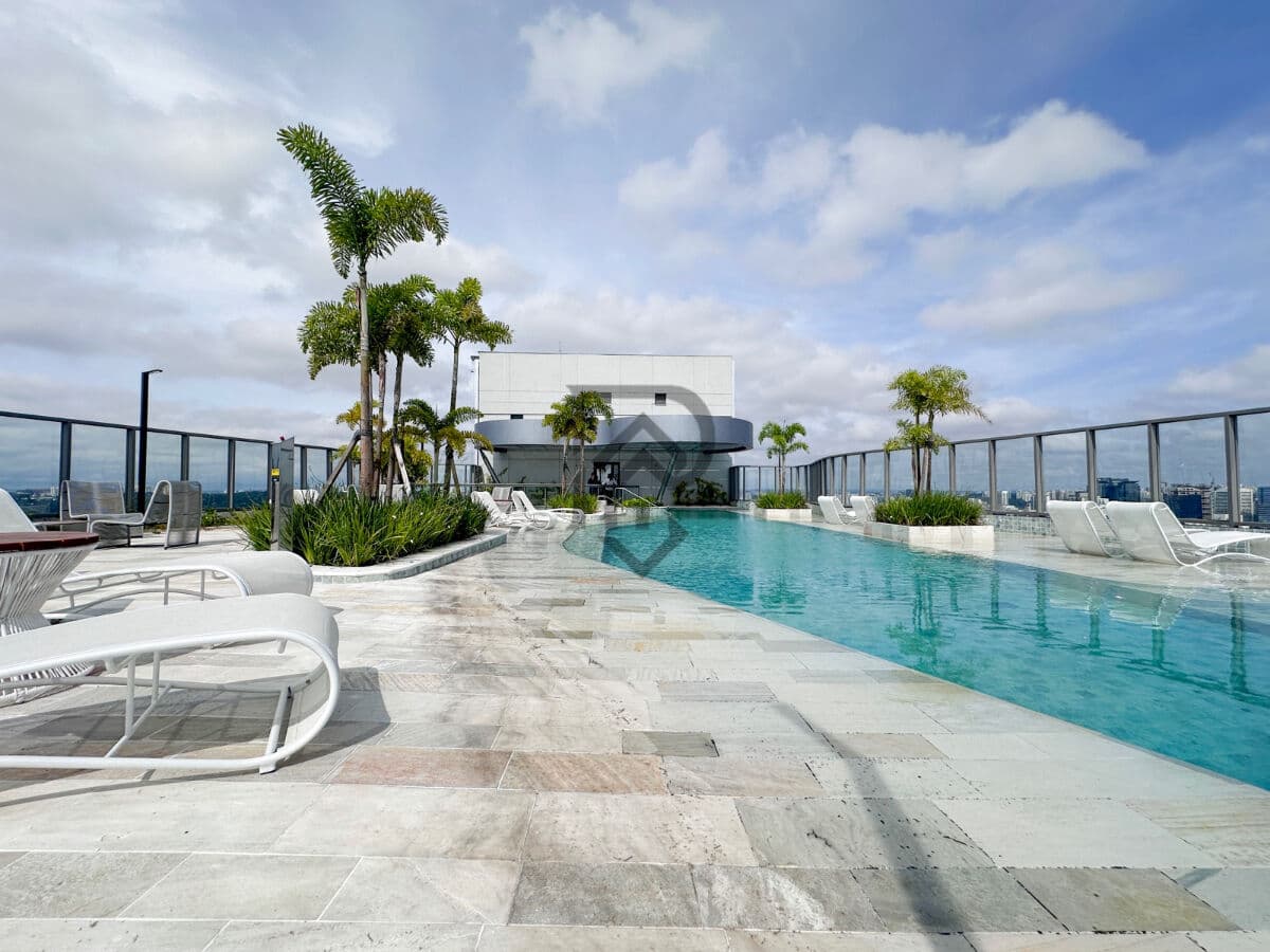 Apartamento Brooklin andar alto vista livre pronto para morar