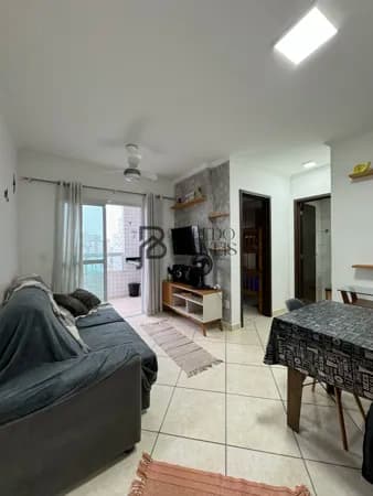 Apartamento Porteira Fechada com 1 Dormitório no bairro Vila Assunção - Praia Grande