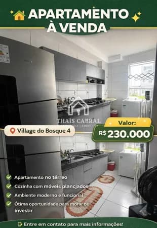 Apartamento à venda no Condomínio Village do Bosque lV