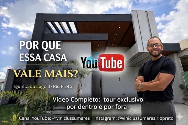 💎CASA NO CONDOMÍNIO QUINTA DO LAGO II - Sao José do Rio Preto SP
