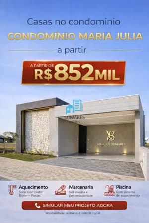 CASA CONDOMÍNIO MARIA JULIA, SÃO JOSÉ DO RIO PRETO- CA00729