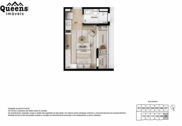 Apartamento Studio em Brooklin Paulista, São Paulo/SP