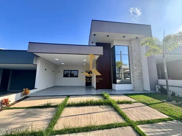 Casa térrea moderna com piscina