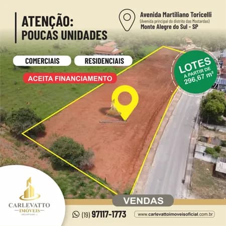 Lotes à Venda em Mostardas – Monte Alegre do Sul, SP