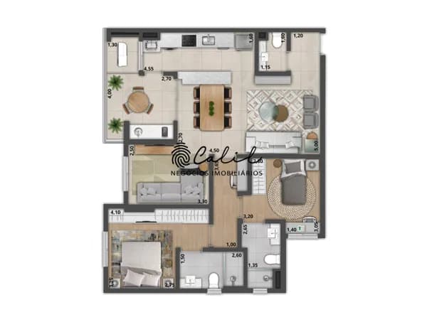 Apartamento com 2 quartos (suítes), 90,15m² à venda por R$ 806.000,00 - Edifício Edras Residence, Ribeirão Preto/SP