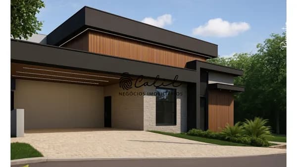 Casa térrea no condomínio Terras de Florença com 4 suítes e área de lazer completa, 262,10 m² de construção