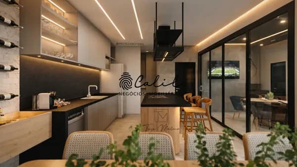 Casa localizada no condomínio Portal da Mata com 3 suítes, projeto moderno e 164 m² de construção - Ribeirão Preto/SP