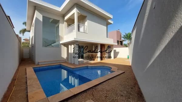 Casa localizada no condomínio Nova Aliança Sul, com área gourmet e piscina, com 303 m² de construção - Ribeirão Preto/SP