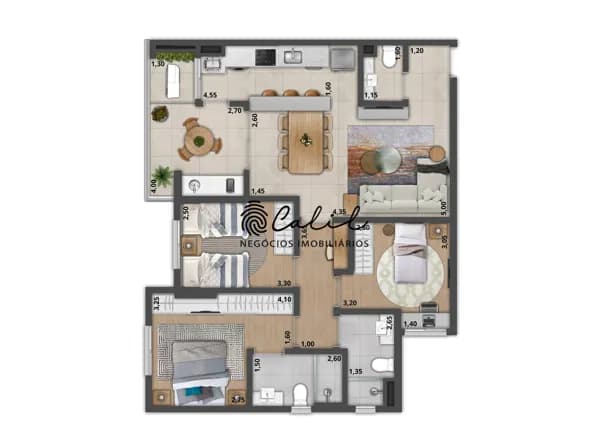 Apartamento com 3 quartos (1 suíte), 90,15m² à venda por R$ 855.000,00 - Edifício Edras Residence, Ribeirão Preto/SP
