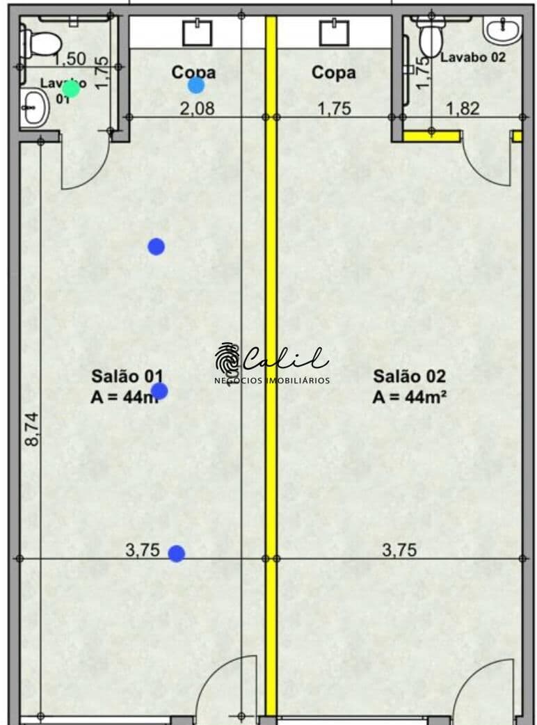 Sala Comercial para Locação no Jardim Paulista, com 40m² - Ribeirão Preto/SP