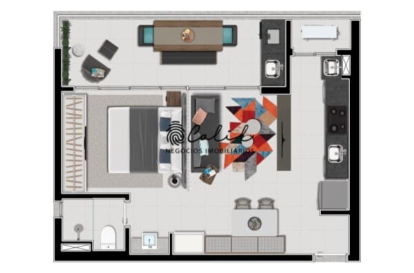 Apartamento com 1 dormitório à venda, 51 m² por R$ 510.000,00 - Jardim São Luiz - Ribeirão Preto/SP