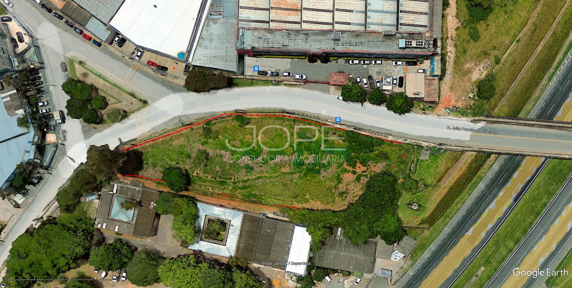 Área a venda 3.233 m² Tamboré Barueri - Vista Rodoanel